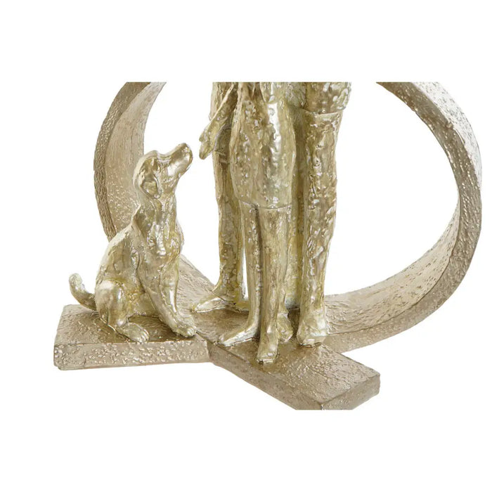Декоративна фигурка DKD Home Decor Златен Смола Модерен