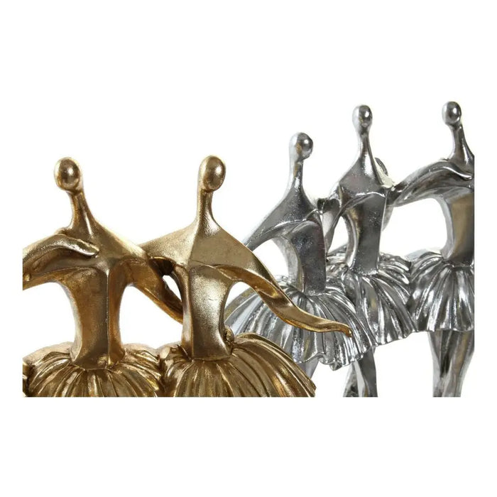 Декоративна фигурка DKD Home Decor Златен Сребрист