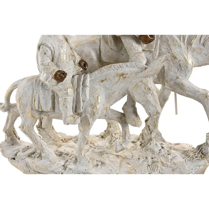 Декоративна фигурка Home ESPRIT Бял Златен 28,5 X 13 X 33 CM