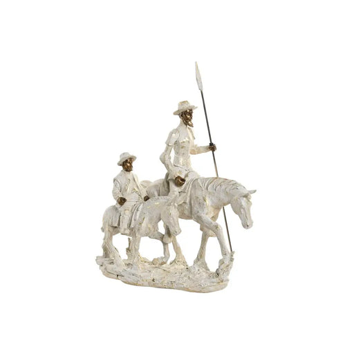 Декоративна фигурка Home ESPRIT Бял Златен 28,5 X 13 X 33 CM