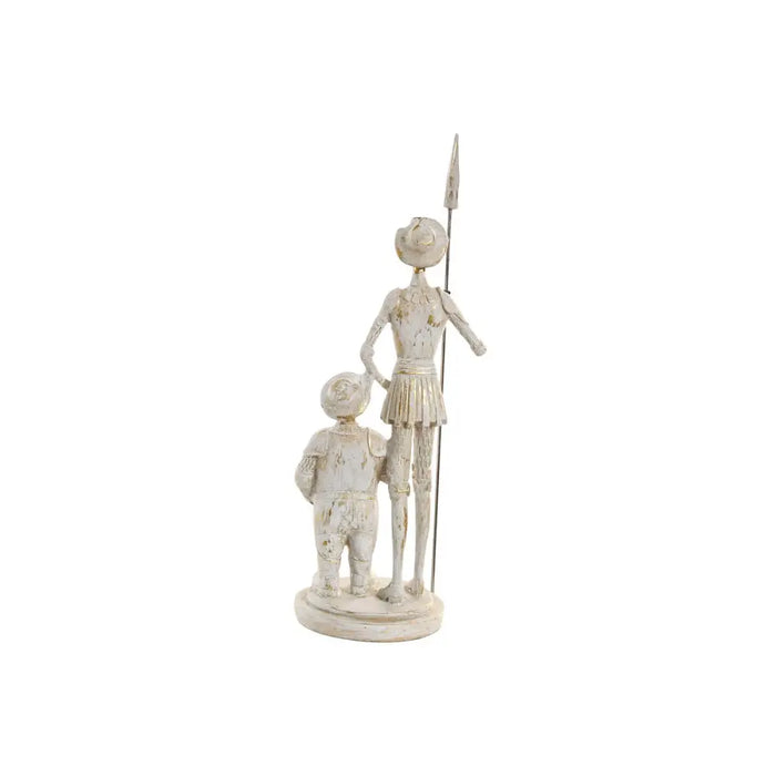 Декоративна фигурка Home ESPRIT Бял Златен 9 x 8 x 25 cm