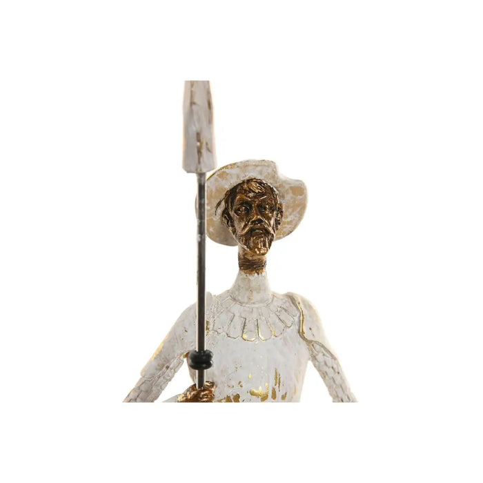 Декоративна фигурка Home ESPRIT Бял Златен 9 x 8 x 25 cm