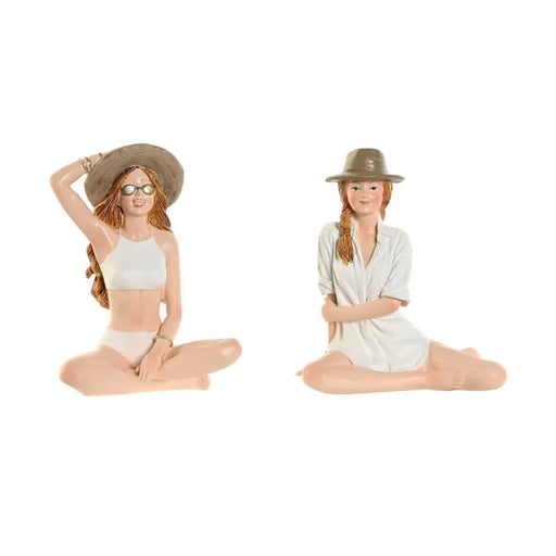Декоративна фигурка Home ESPRIT Бял Бежов Дама