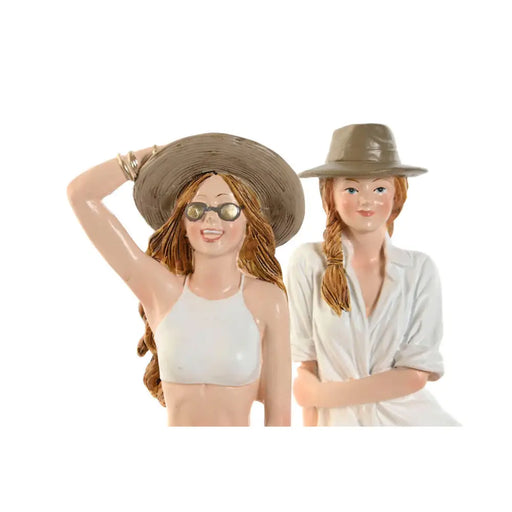 Декоративна фигурка Home ESPRIT Бял Бежов Дама