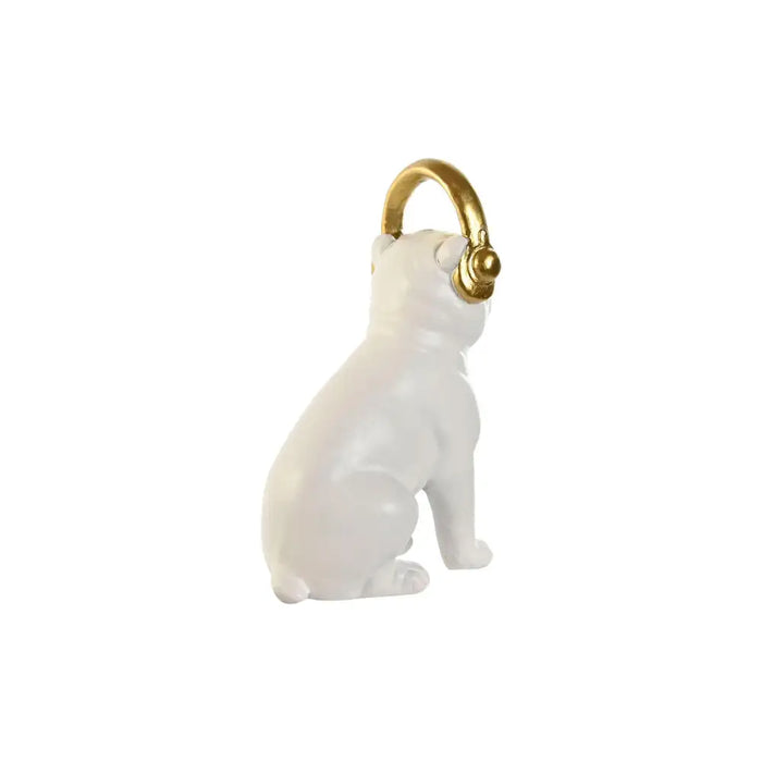 Декоративна фигурка Home ESPRIT Бял Черен Златен Куче 12 x