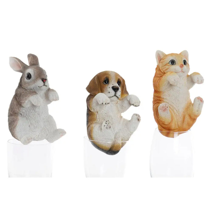 Декоративна фигурка Home ESPRIT Бял Кафяв Сив Оранжев