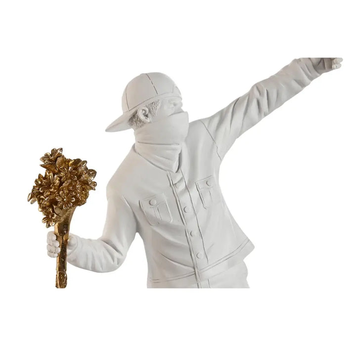 Декоративна фигурка Home ESPRIT Бял Златен 23 x 12 x 40 cm