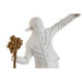 Декоративна фигурка Home ESPRIT Бял Златен 23 x 12 x 40 cm
