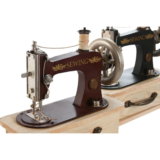 Декоративна фигурка Home ESPRIT Черен Бургундия Естествен