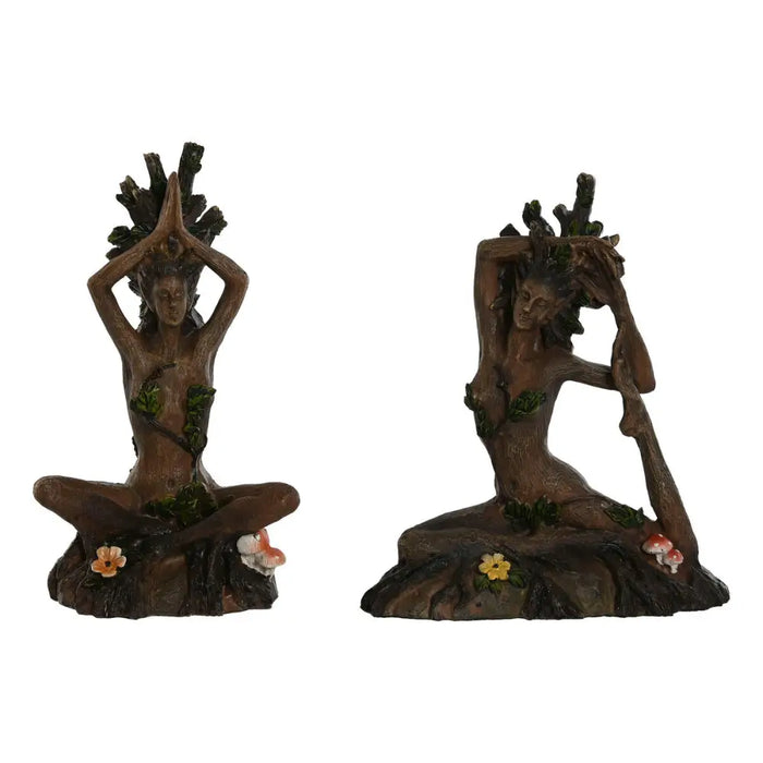 Декоративна фигурка Home ESPRIT Кафяв Yoga Индианец 13 x 6