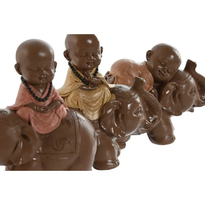 Декоративна фигурка Home ESPRIT Кафяв Оранжев Корал Верде