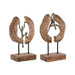 Декоративна фигурка Home ESPRIT Кафяв Сребрист Естествен 19