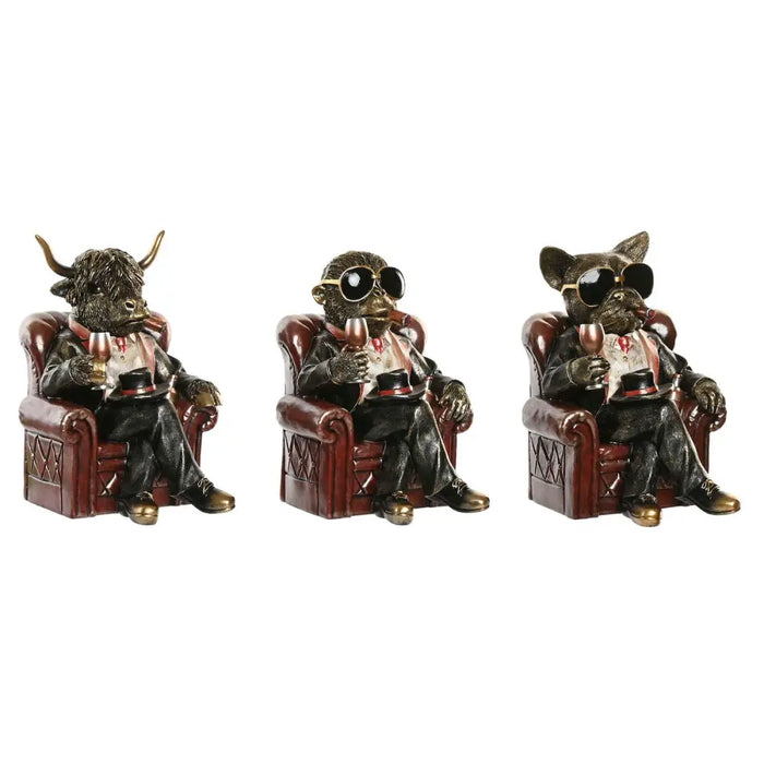 Декоративна фигурка Home ESPRIT Кафяв Златен 18 X 22,5 X