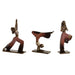 Декоративна фигурка Home ESPRIT Розов Златен Yoga Scandi 19