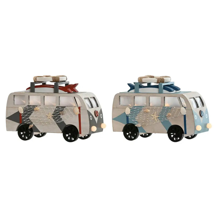 Декоративна фигурка Home ESPRIT Син Бял теракота 22 x 7 x