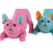 Декоративна фигурка Home ESPRIT Син Фуксия Куче 34,5 X 20 X