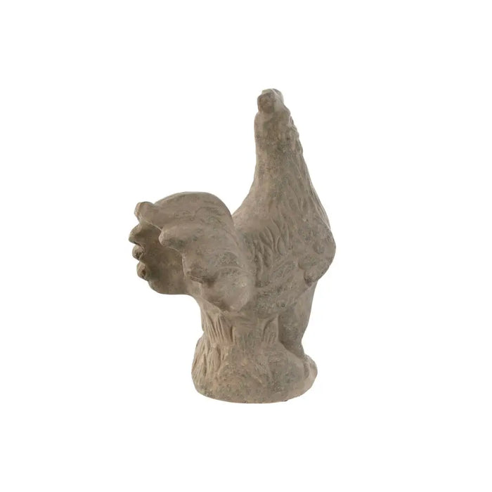 Декоративна фигурка Home ESPRIT Сив Кокошка Завършек
