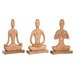 Декоративна фигурка Home ESPRIT Светло кафяв Естествен Yoga