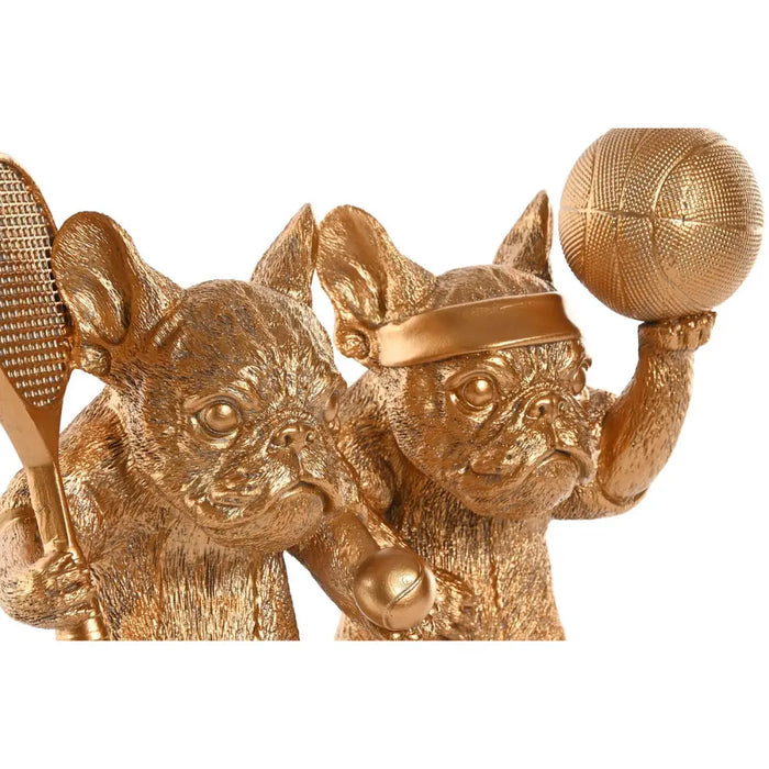Декоративна фигурка Home ESPRIT Златен Куче 16,5 X 13 X 27