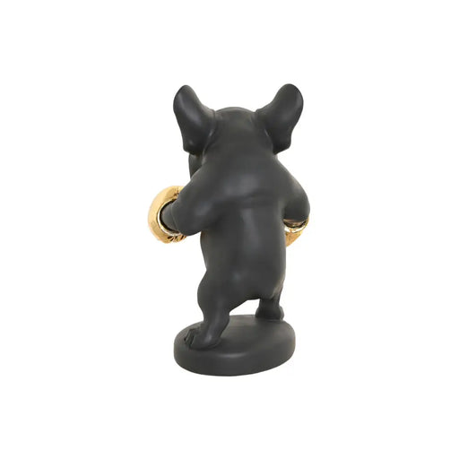 Декоративна фигурка Home ESPRIT Златен Тъмно сив Куче 25 x