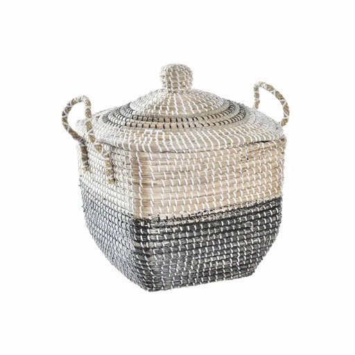 Декоративна Кошница DKD Home Decor Сив Естествен Boho 45 x