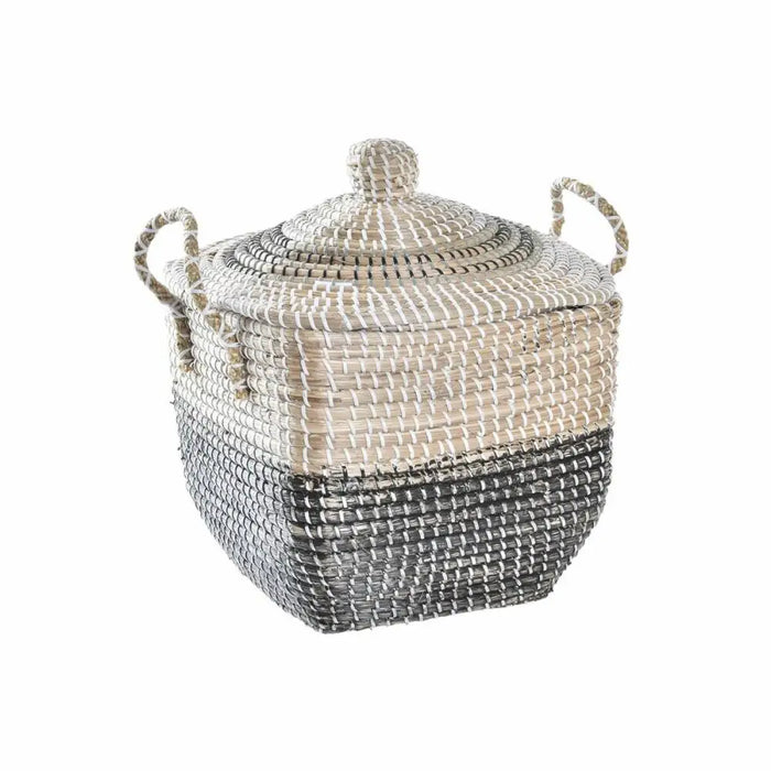 Декоративна Кошница DKD Home Decor Сив Естествен Boho 45 x