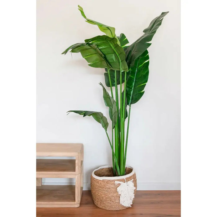 Декоративна Кошница Home ESPRIT Сметана Естествен Boho 33 x