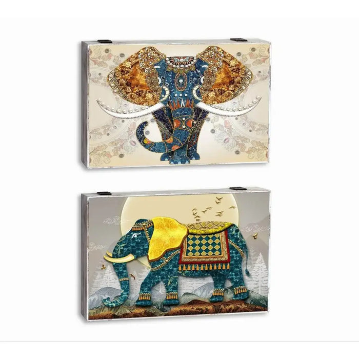 Декоративна кутия DKD Home Decor Многоцветен цвят тюркоаз
