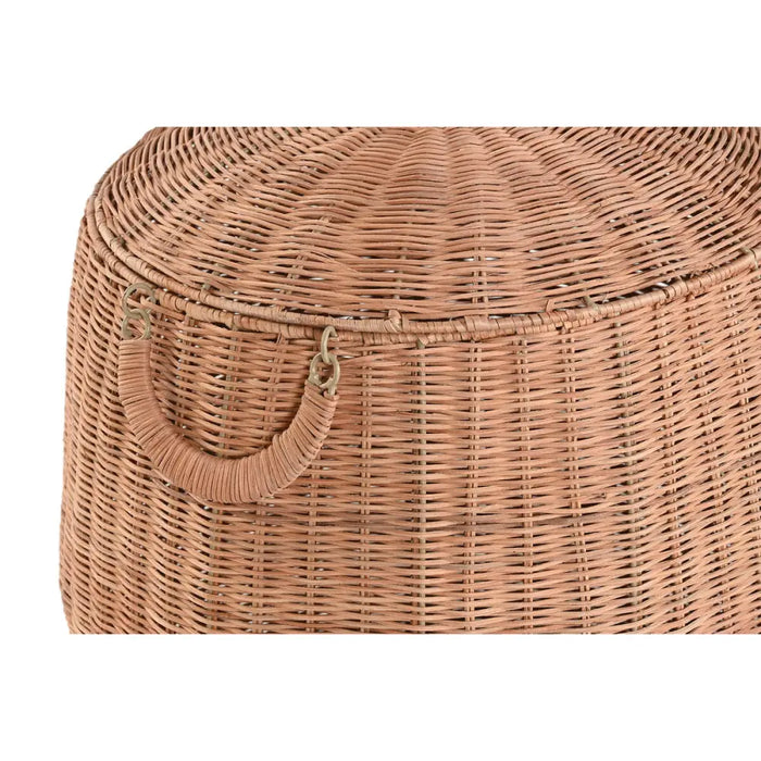 Декоративна кутия Home ESPRIT Естествен Метал Тропически (2