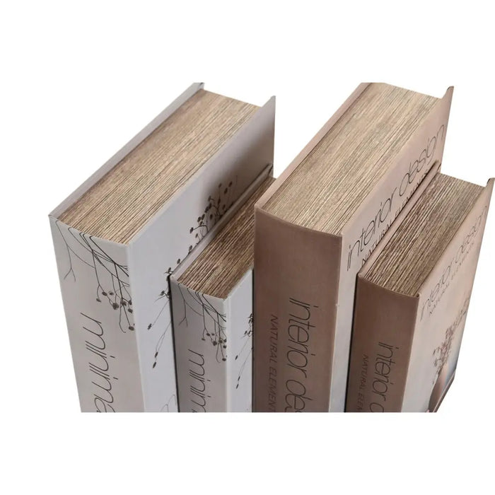 Декоративна кутия Home ESPRIT Сив Дървен MDF (2 броя)