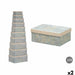 Декоративна кутия Pincello 64 64 Сметана Картон (2 броя)