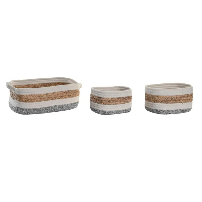 Декоративна кутия DKD Home Decor Естествено влакно 33 x 23