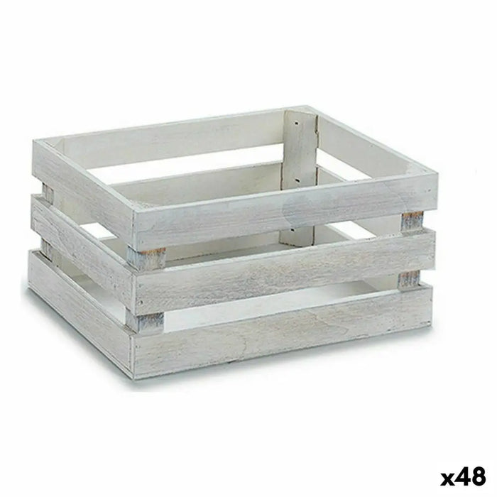 Декоративна кутия Gift Decor 4611F-WHI 4611F-WHI Бял Топола