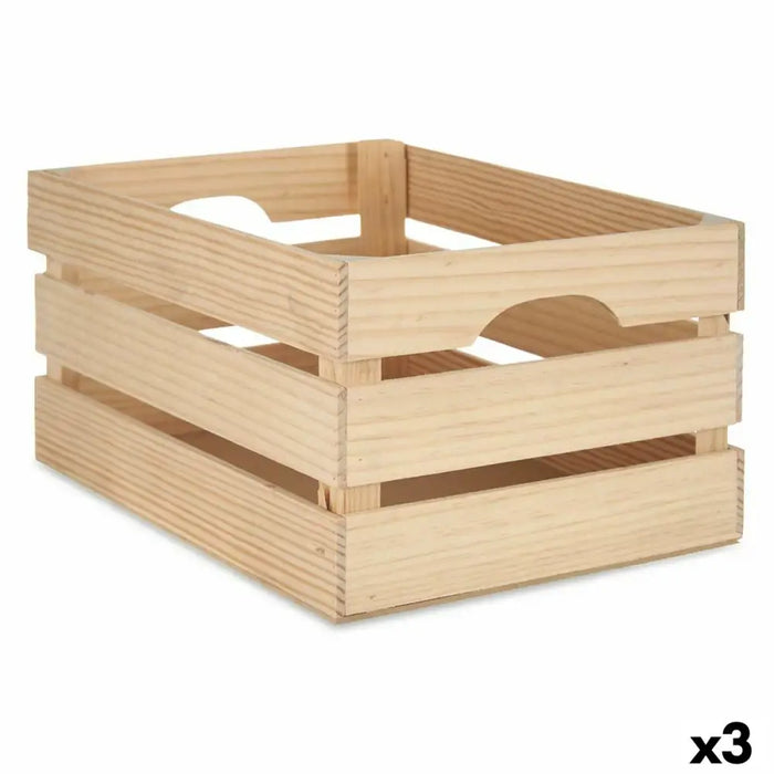 Декоративна кутия Gift Decor CXMAFM CXMAFM Естествен Бор