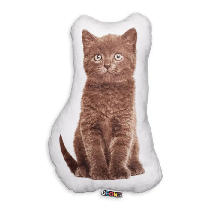 ДЕКОРАТИВНА ВЪЗГЛАВНИЦА DEON КОТКА БРИТАНКА 48Х28 СМ.