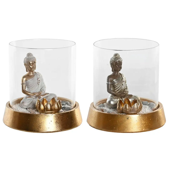 Декоративна фигурка DKD Home Decor Сребрист Златен