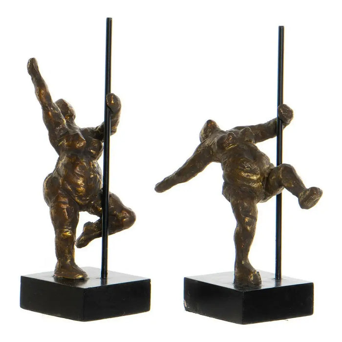 Декоративна фигурка DKD Home Decor Златен Модерен