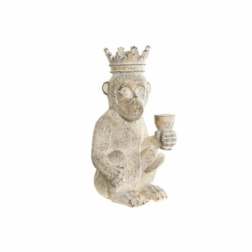 Декоративна фигурка DKD Home Decor Бял Маймуна Тропически