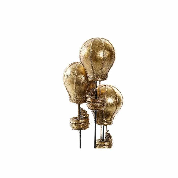 Декоративна фигурка DKD Home Decor Черен Златен 14 x 14 x