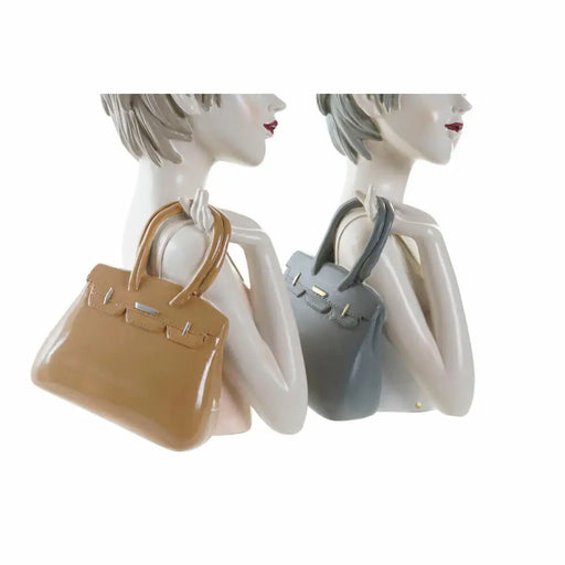 Декоративна фигурка DKD Home Decor Дама Розов Бял 15 x 15 x
