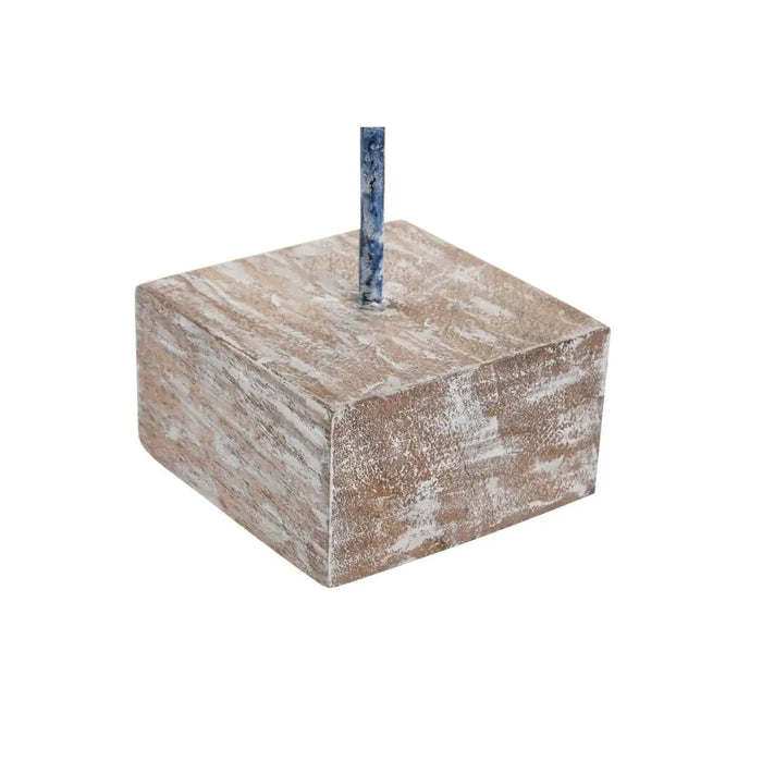Декоративна фигурка DKD Home Decor Син Смола Дърво манго