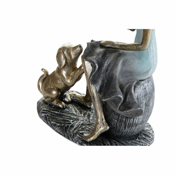 Декоративна фигурка DKD Home Decor Син Златен Дама 13 x 8,5
