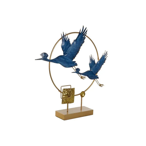 Декоративна фигурка DKD Home Decor Син Златен Птици 51 x 9