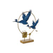 Декоративна фигурка DKD Home Decor Син Златен Птици 51 x 9