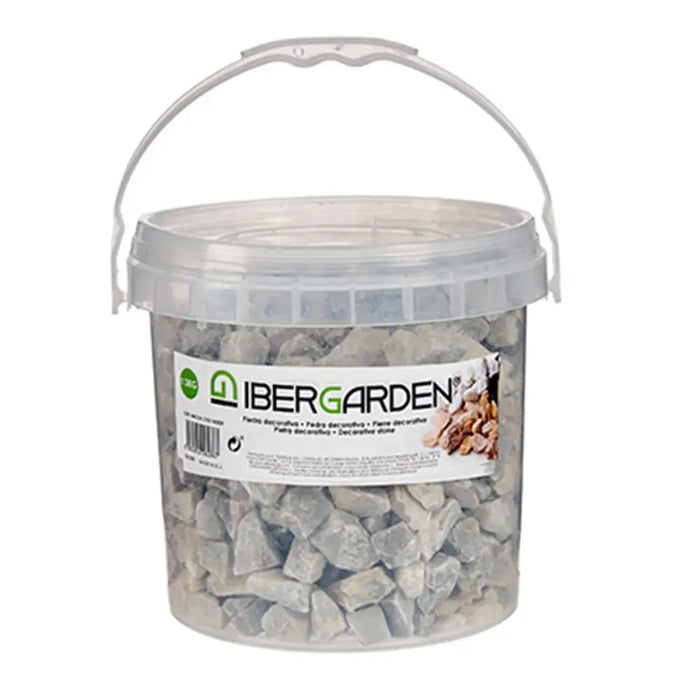 Декоративни Камъни Ibergarden Светло сив 3 Kg (4 броя)