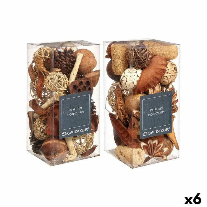 Декоративно Попури Gift Decor 2 2 Бял Кафяв Червен 14 x
