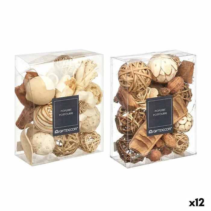 Декоративно Попури Gift Decor 4 4 Бял Кафяв 16 x 21 x 7 cm