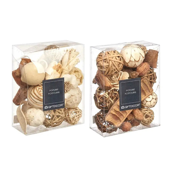 Декоративно Попури Gift Decor 4 4 Бял Кафяв 16 x 21 x 7 cm
