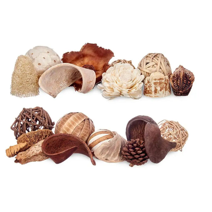 Декоративно Попури Gift Decor 5 5 Бял Кафяв 19 x 40 x 14 cm