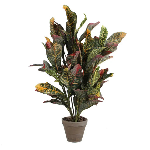 Декоративно Растение Mica Decorations Croton Зелен PVC (73
